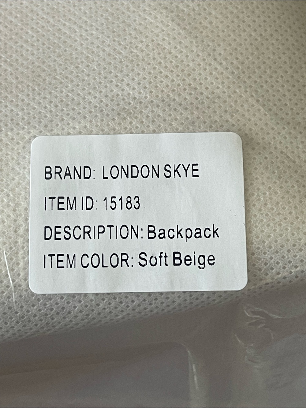 Soft Beige Top-Handle Backpack - Picture 16 of 16
